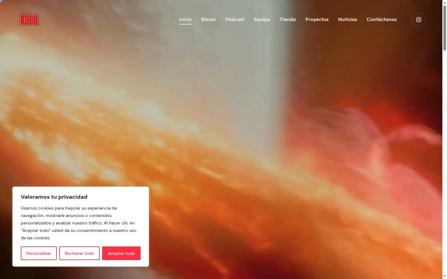 Screenshot tal-banner tal-kunsens muri qabel kwalunkwe interazzjoni