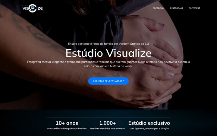 Skärmbild av estudiovisualize.com.br