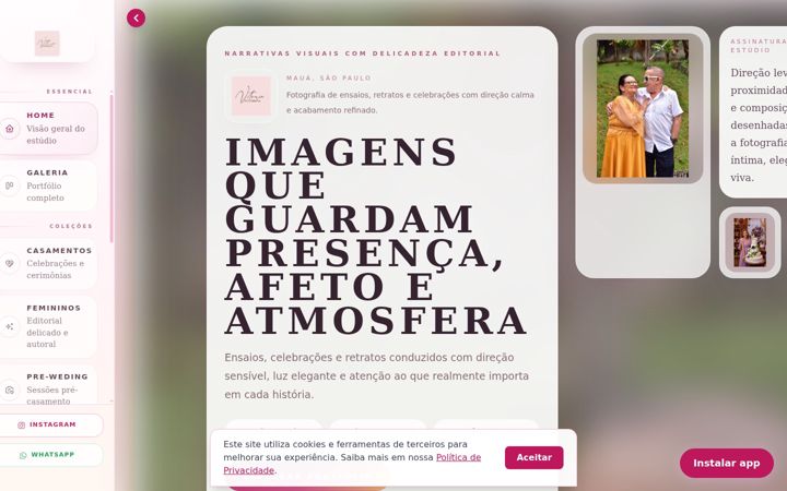 Screenshot of estudiovitoriafreitas.com.br