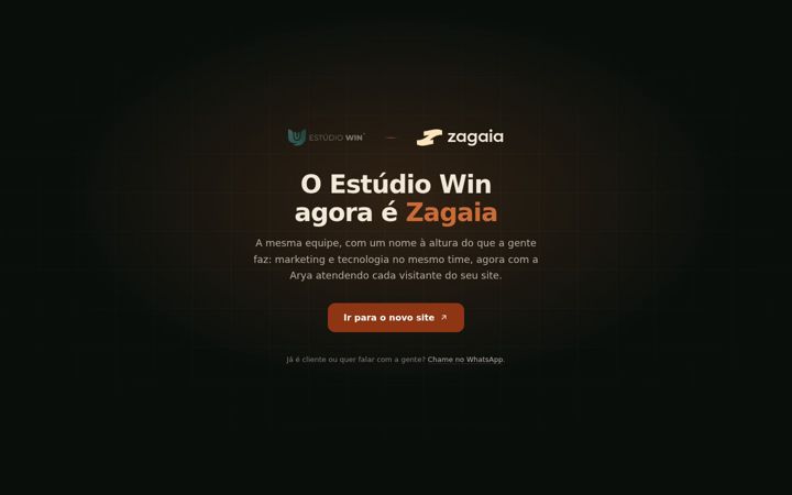 Screenshot of estudiowin.com.br