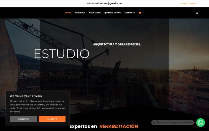 Screenshot of estudiozoko.com