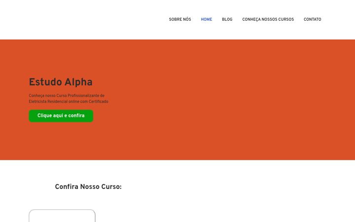 Screenshot of estudoalpha.com.br