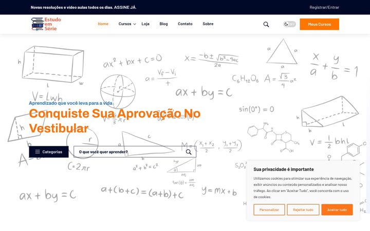 Screenshot of estudoemserie.com.br