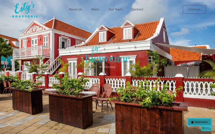 Screenshot of estysbrasserie.com