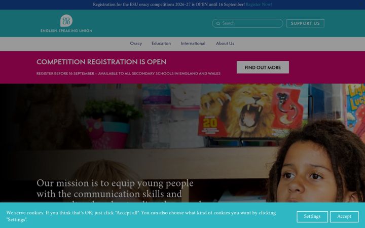 Screenshot of esu.org