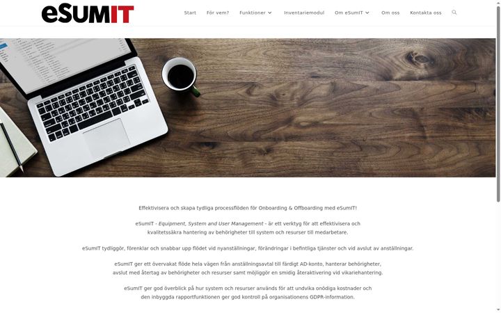 Screenshot of esumit.se