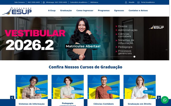 Екранна снимка на esup.edu.br