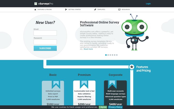 Screenshot of esurveyspro.com