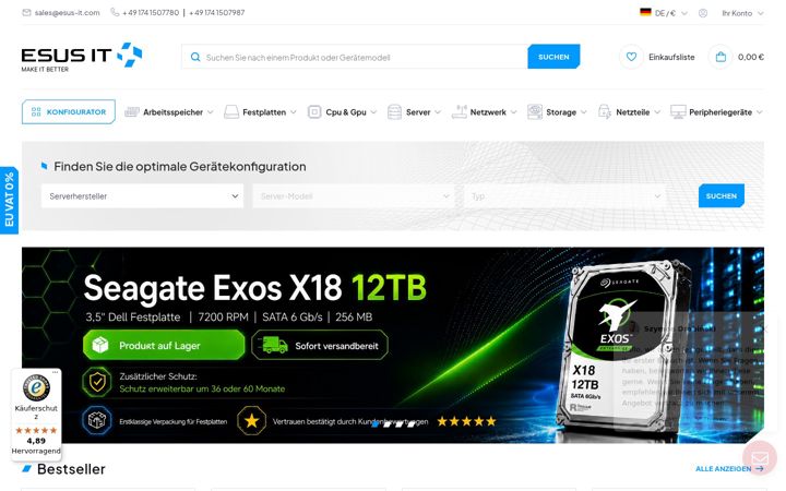 Screenshot of esus-it.de