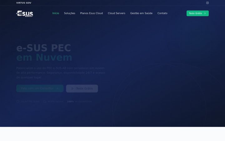 Screenshot of esus.digital