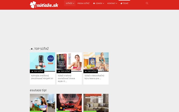 Screenshot di esutaze.sk