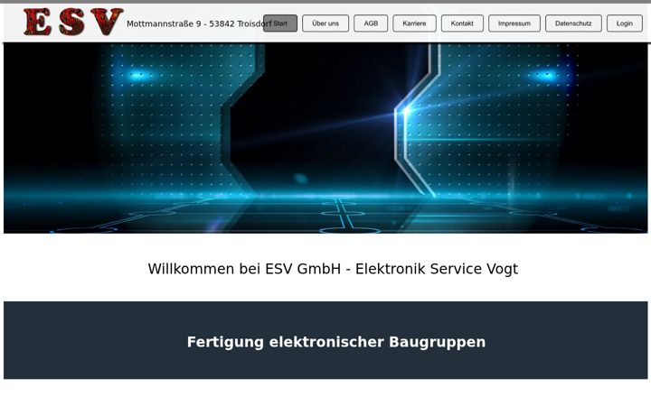 Screenshot of esv-elektronik.eu