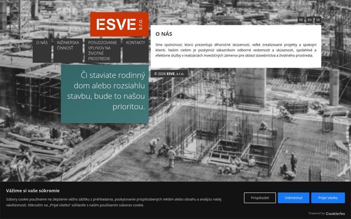 Screenshot di esve.sk