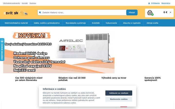 Screenshot di esvit.sk