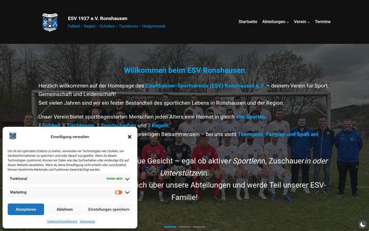 Skjermbilde av esvronshausen.de