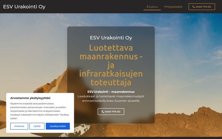 Captura de ecrã de esvurakointi.fi