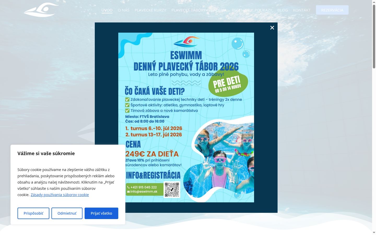 Screenshot des Einwilligungsbanners vor jeglicher Interaktion