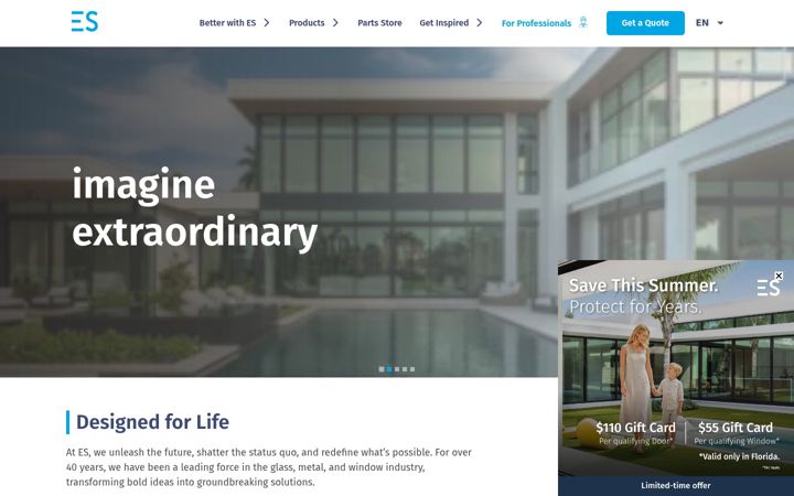 Screenshot of eswindows.com