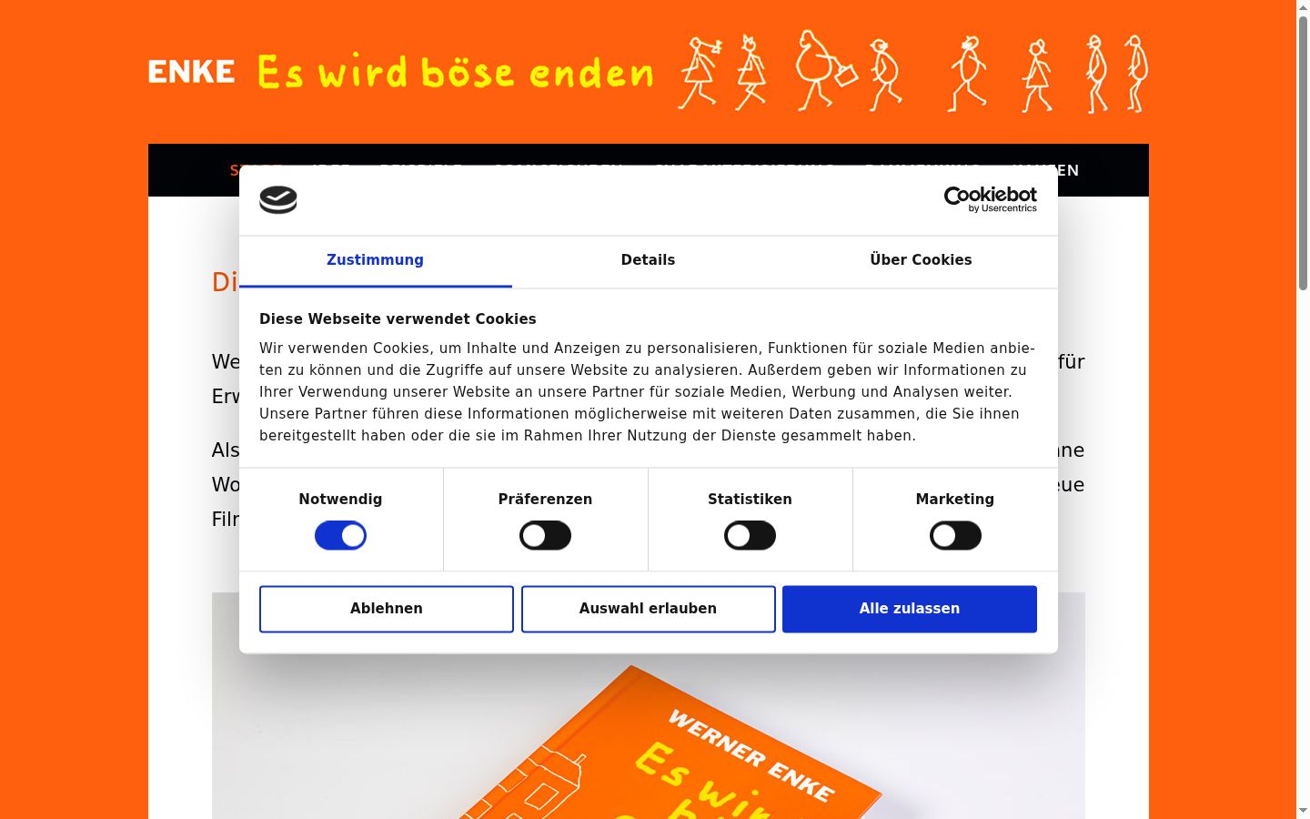 Sutikimo reklamjuostės, rodytos prieš bet kokią sąveiką, ekrano kopija