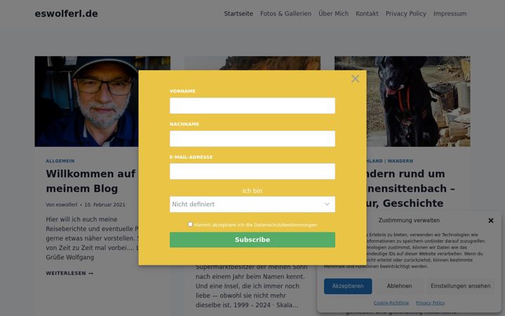 Skjermbilde av eswolferl.de