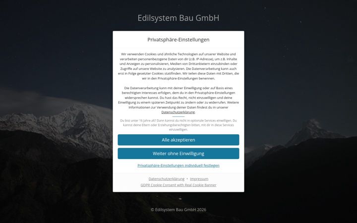 Screenshot of esy-bau.de