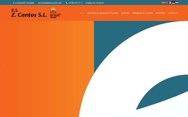 Screenshot of eszcantos.com