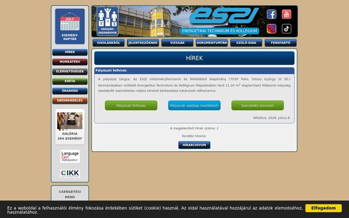 Screenshot di eszi.hu