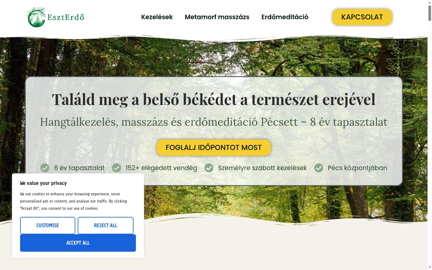 Sutikimo reklamjuostės, rodytos prieš bet kokią sąveiką, ekrano kopija