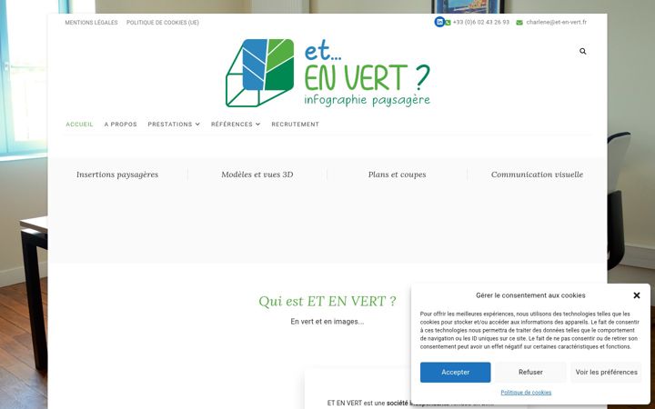 Captură de ecran a et-en-vert.fr