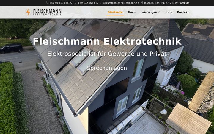 Zrzut ekranu et-fleischmann.de