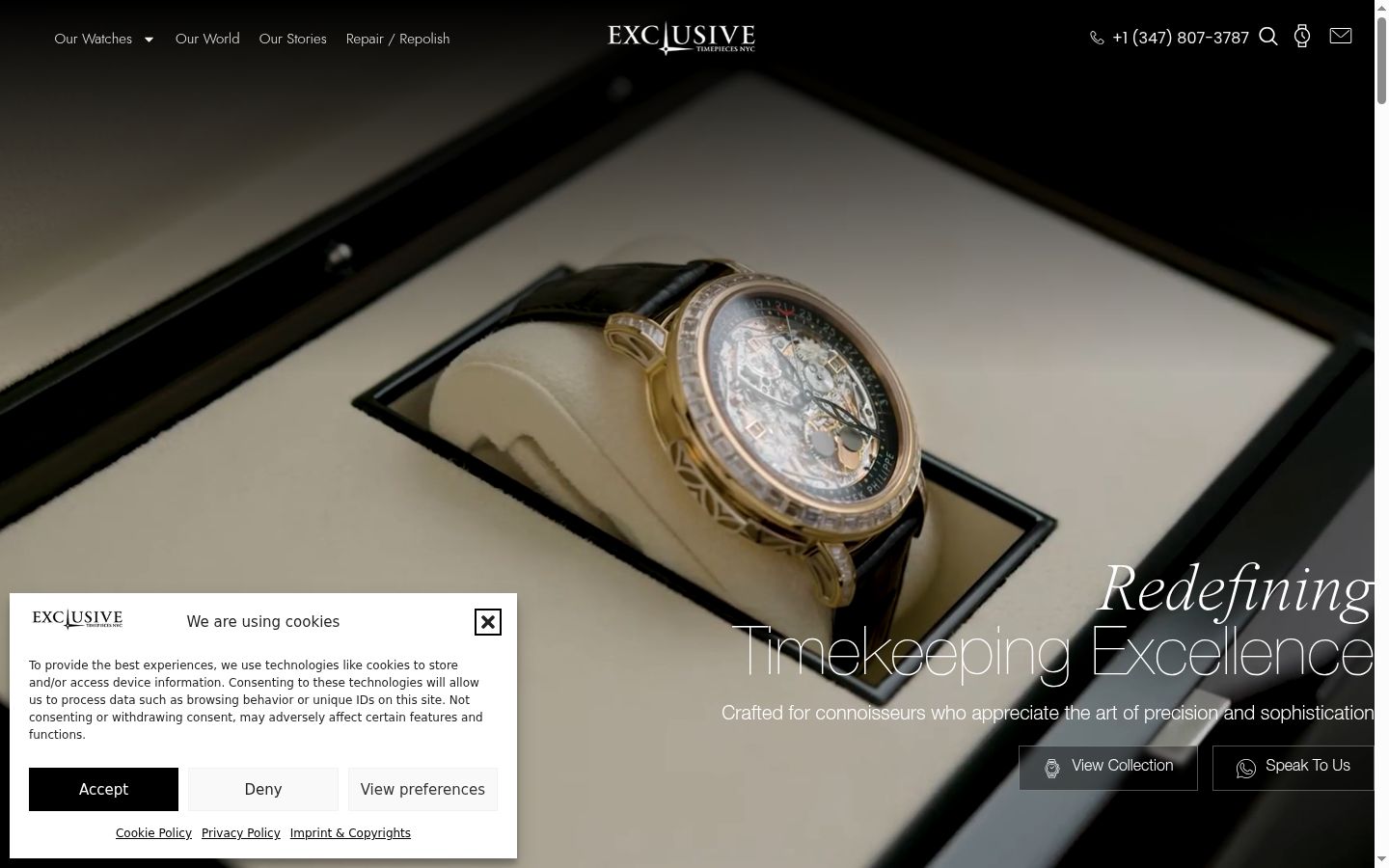 Screenshot des Einwilligungsbanners vor jeglicher Interaktion