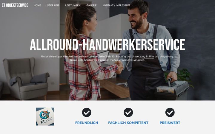 Screenshot of et-objektservice.de