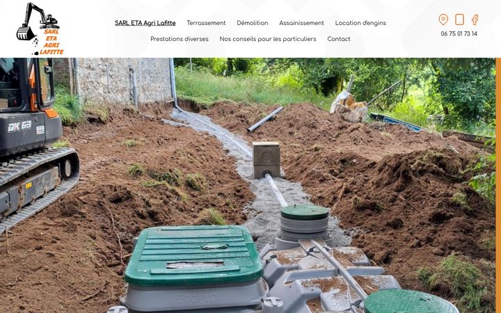 Screenshot of eta-agri-lafitte87.fr
