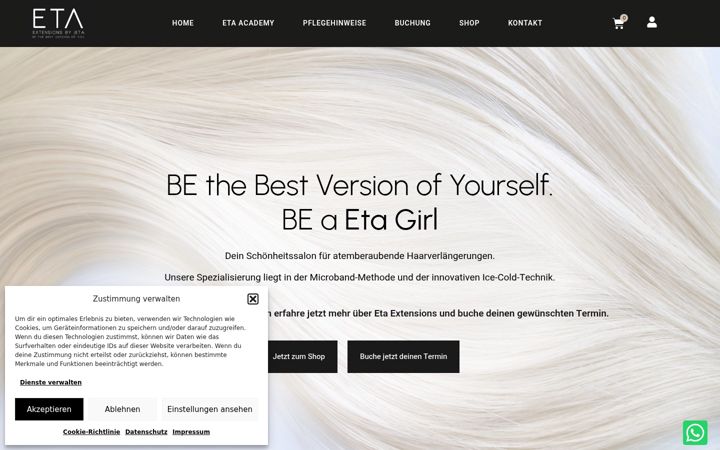 Екранна снимка на eta-extensions.ch