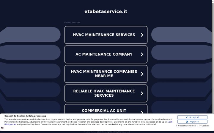 Screenshot of etabetaservice.it