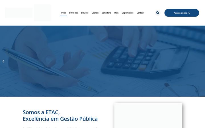 Screenshot of etac.com.br