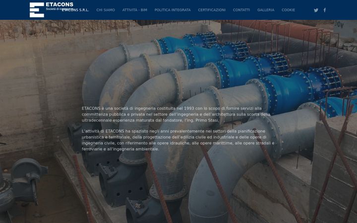 Screenshot of etacons.it