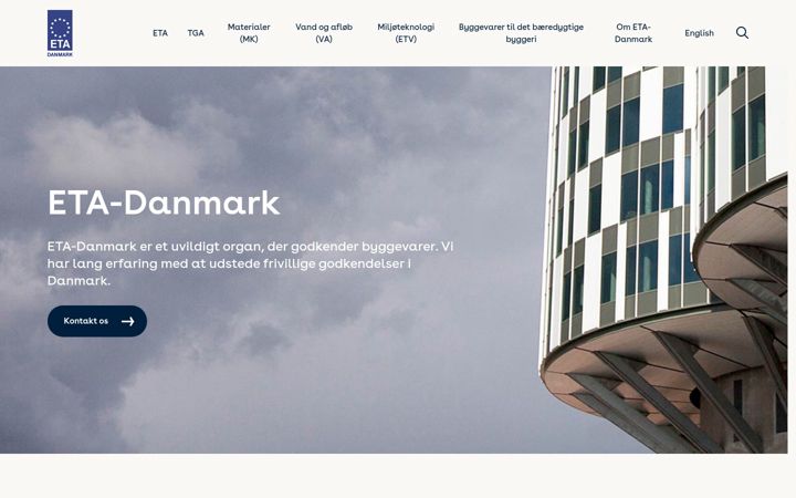 Screenshot ta' etadanmark.dk