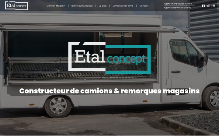 Screenshot stránky etal-concept.fr