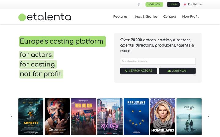 Screenshot of etalenta.eu