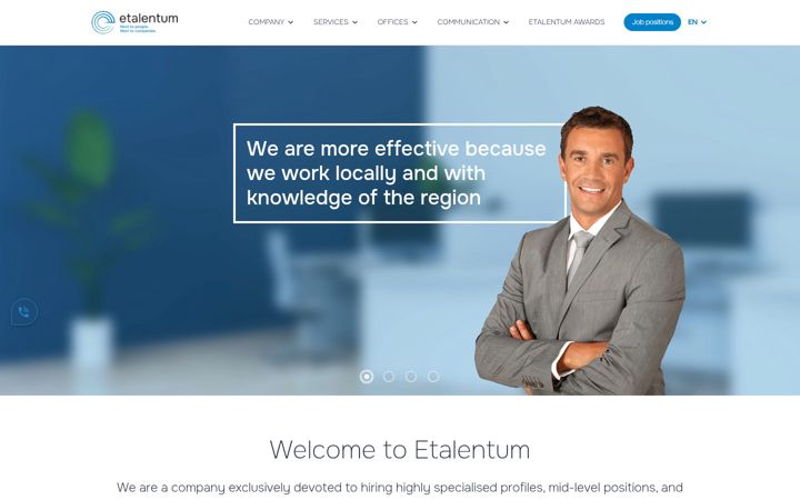 Screenshot of etalentum.com