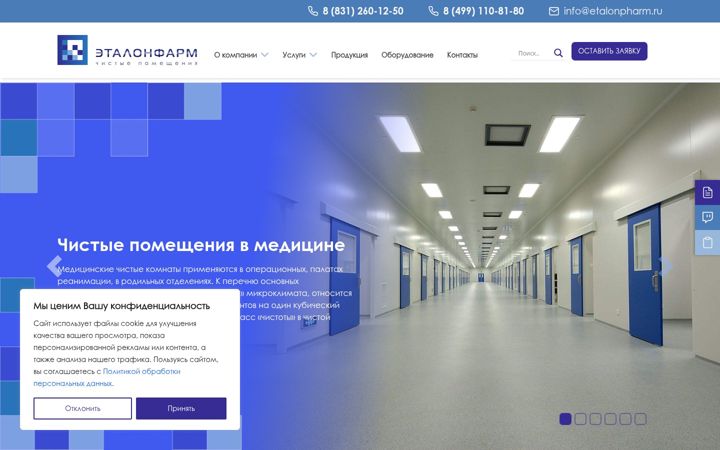 Screenshot of etalonpharm.ru