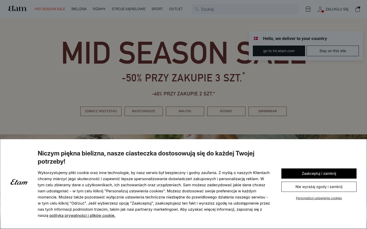Sutikimo reklamjuostės, rodytos prieš bet kokią sąveiką, ekrano kopija