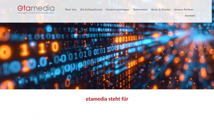 Screenshot of etamedia.de
