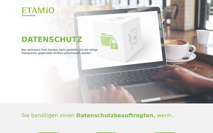 Screenshot of etamio-datenschutz.de