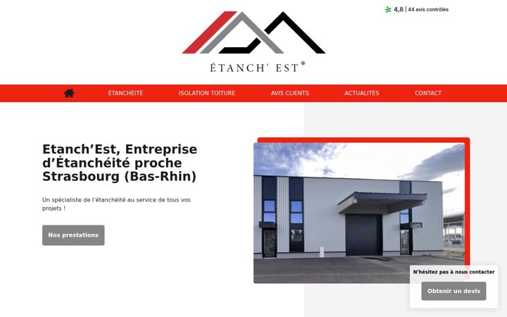 Screenshot of etanchest.com