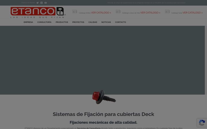Screenshot ta' etanco.es