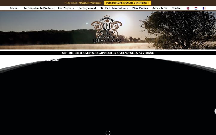 Screenshot stránky etang-rivalais.fr