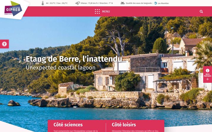 Screenshot of etangdeberre.org