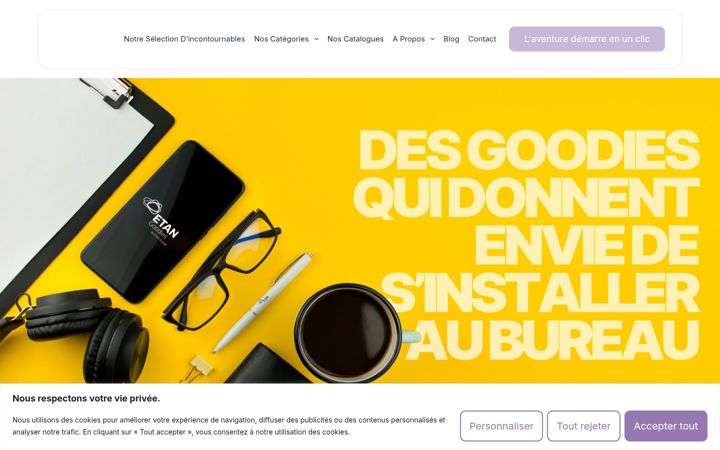 Screenshot stránky etangoodies.fr